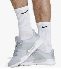Nike Everyday Cushioned Crew Dri-FIT Socks Size Med 6-8 - 6 Pairs, White