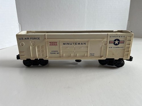 LIONEL 3665 - Calibre O - Posguerra - Minuteman de la Fuerza Aérea de los Estados Unidos - ¡Coche de caja blanca! | Zustand: Used