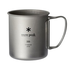 Snow Peak Titanium Single Cup 300ml MG-142 Lightweight Camping Outdoor Mug
