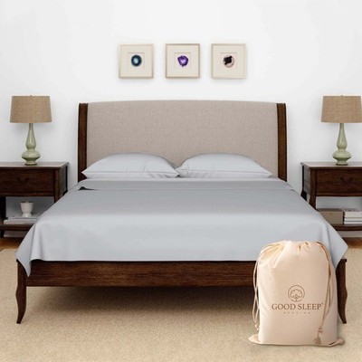 Olympic Queen Sheets Set, 100% Egyptian Cotton, Luxury 600 Thread Count, 4 Pc...