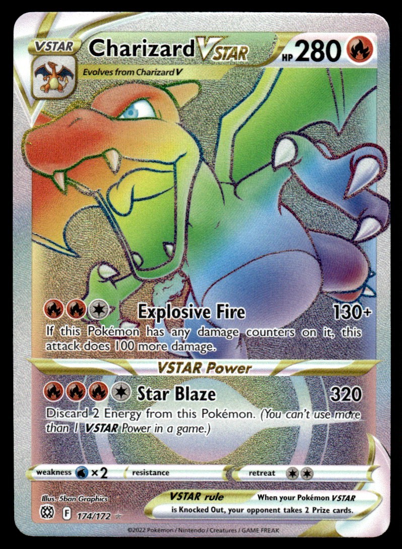 2022 SWSH09: Brilliant Stars Charizard VSTAR (Secret) Secret Rare #174/172