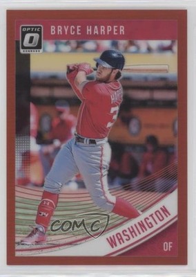 2018 Panini Donruss Optic Red Prizm 3/99 Bryce Harper #157 2d9