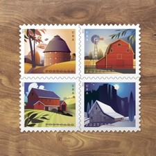 Barn Postcard Forever Stamps - 2 Sheets (40) US First Class Mail Postage