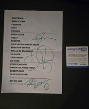ERIC JOHNSON signed Autogramm In Person SET LIST ACOA