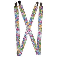 `Suspenders - 1.0`` - Gems Stacked Multi Color` (Us Import) Acc Neu
