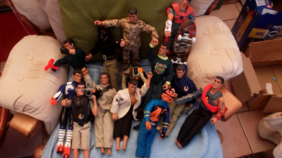 Action Man Job Lot 13 Фигурок с Аксессуарами - 90-е/00-е Классика Дисплей-Готов - Изображение 2 из 4