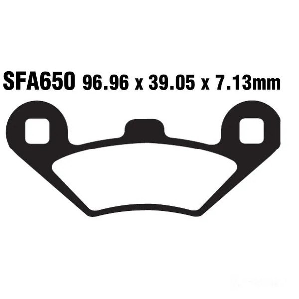 Bremsbelag BremsbeläGe EBC SFA650 Hinten FüR Peugeot Metropolis 400 2013-2015-image