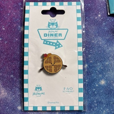 Jellycat Waffel Pin New York FAO schwarz exklusiv nicht mehr produziert Rarität Abzeichen brandneu