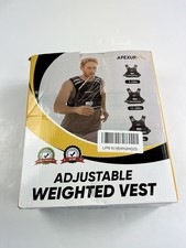 APEXUP Adjustable 4-10lb Black Weighted Vest With Ironsand Weights