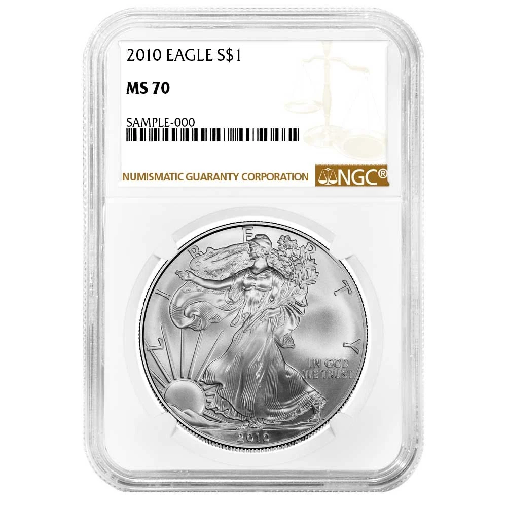 American Eagle MS 70 Graded 2010 Silver Bullion Coins for sale | eBay