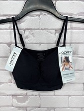 Jockey Generation Women s Seamfre Microfiber Stretch Cami Strap Bralette Black S