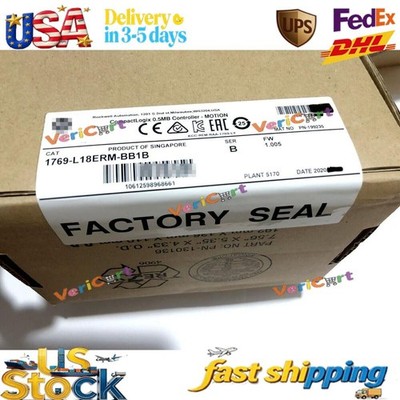 New Sealed 1769-L18ERM-BB1B AB CompactLogix 0.5MB Controller Motion US Free Tax