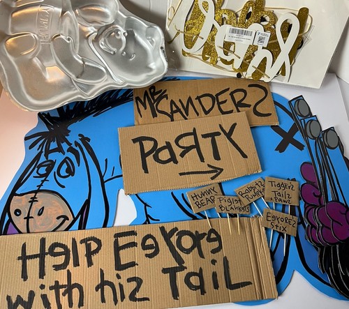 Winnie The Pooh Birthday Decorations - Pin The Tail On Eeyore, Wilton Cake Pan