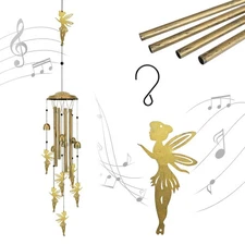 Wind Chimes for Outside Unique - Large Flower Fairy Garden Sympathy Wind Chim...