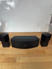 Dayton Audio CCS-33B Center Channel + 4 Cube Surround Speakers Home Theater Set