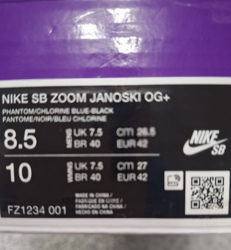 Nike SB Zoom Janoski OG+ taglia 7,5 - Foto 6 di 6