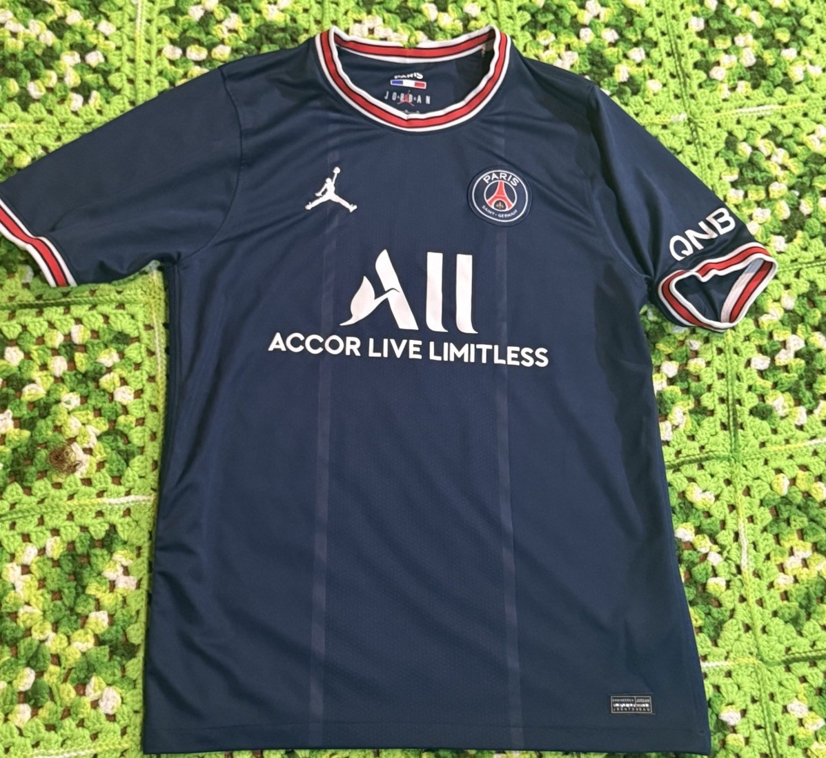 Nike x Jordan Paris Saint Germain 2021/22 home jersey Xl Blue Sports  Athletic