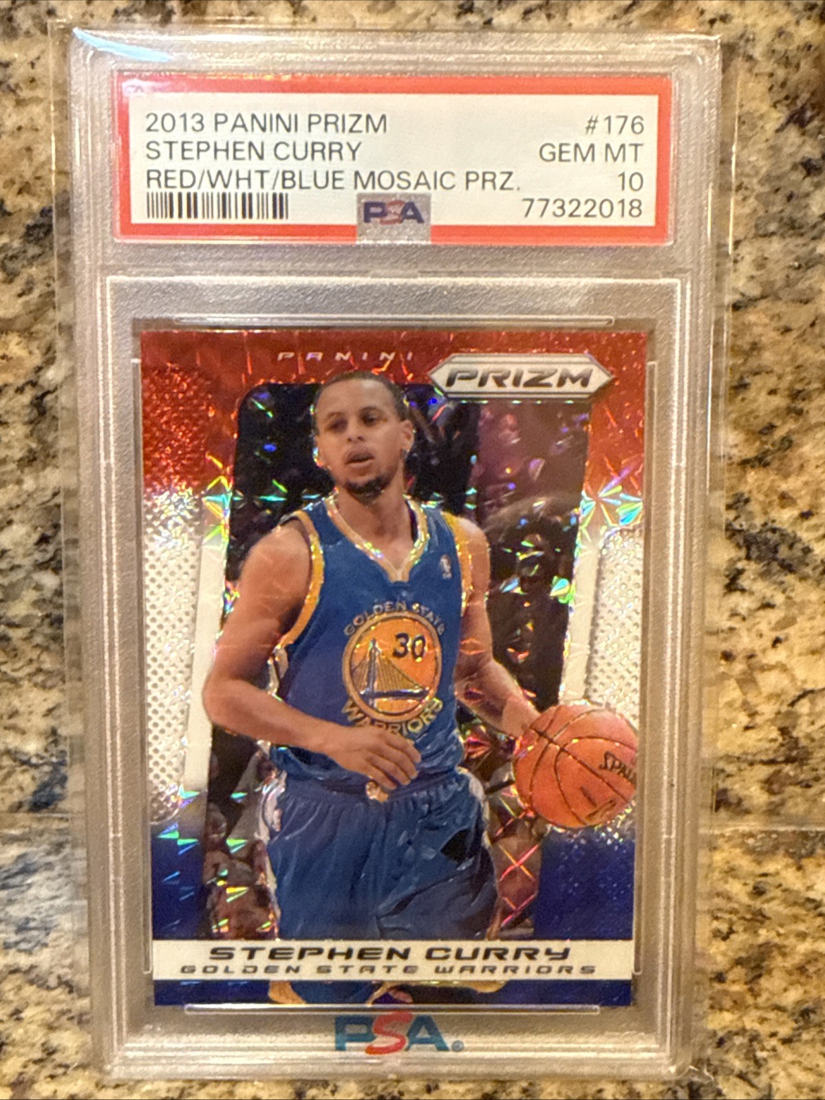 2013-14 Stephen Curry Prizm #50 Red White Blue Pulsar Prizm. Monster Box Only SS
