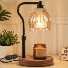 Candle Warmer Lamp with Timer and Wireless Remote Control, Dimmable Candle Wa...