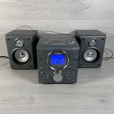 Matsui MCH-300 Play-Record Deck HI-FI Grey CD Radio Speaker Tested And Working