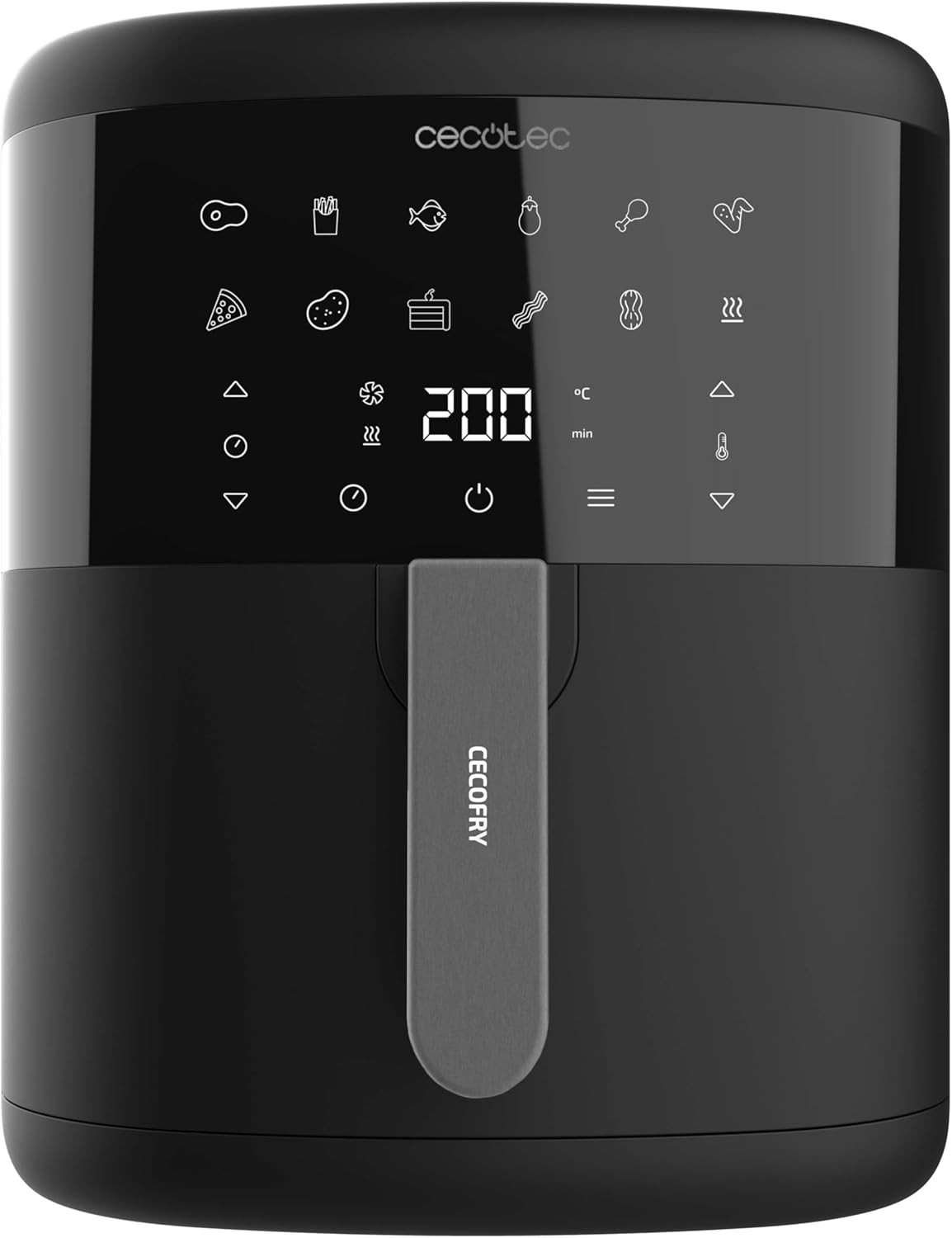 Friggitrice Ad Aria Cecofry Bombastik 6000. Air Fryer 1700 W, Capacità 6 L, Tecn