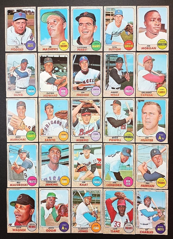 1968 Topps Baseball - Choose Your Card - HOF Stars High # Teams EX-MT+