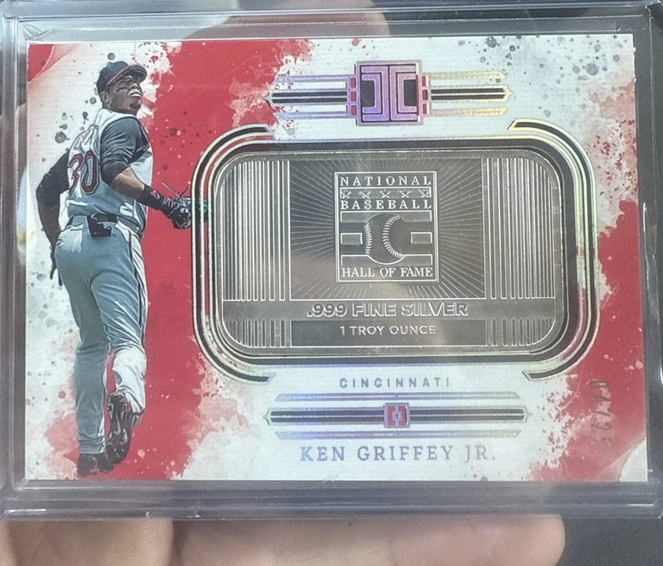 2025 Panini Impeccable Ken Griffey Jr Silver Hall Of Fame Bar 4/25 - Image 2 of 2
