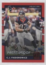 2017 Panini Donruss Press Proof Red CJ Fiedorowicz #182 uw8