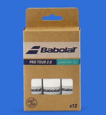 Babolat Pro Tour 2.0 Overgrip 0.6mm Tennis Badminton Tape 12Grips/Pack 654016
