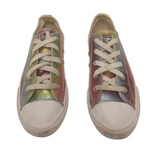Converse Girls Sneakers Rainbow Glitter Size 1