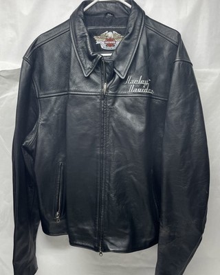 Genuine Harley Davidson Leather Jacket size XXL 2XLarge Embossed Back