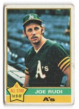 1976 Topps #475 Joe Rudi Oakland Athletics