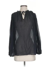 J.W. Anderson for UNIQLO Women Black Long Sleeve Blouse XS