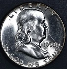 1958 50C FRANKLIN SILVER HALF DOLLAR KM# 199 Grade:  Choice BU A7156