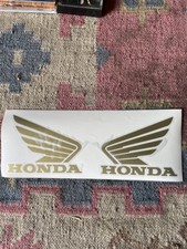 Honda Wings Decals Stickers Gold Pair Quad Motorbike Honda Wings Decals Stickers Gold Pair Quad Motorbike