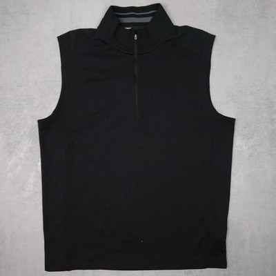 Nike Golf Tour Performance Weste Herren M Schwarz Dri-FIT Zip Golf Training Vest
