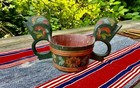 Norwegian Rosemaled Two Handled Hankestaup 1890 Norway Scandinavian Folk Art — photo 2