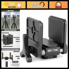 Universal Gun Rifle Clamp Tripod Rest with Arca-Swiss Rail  Dual Jaw Mount for