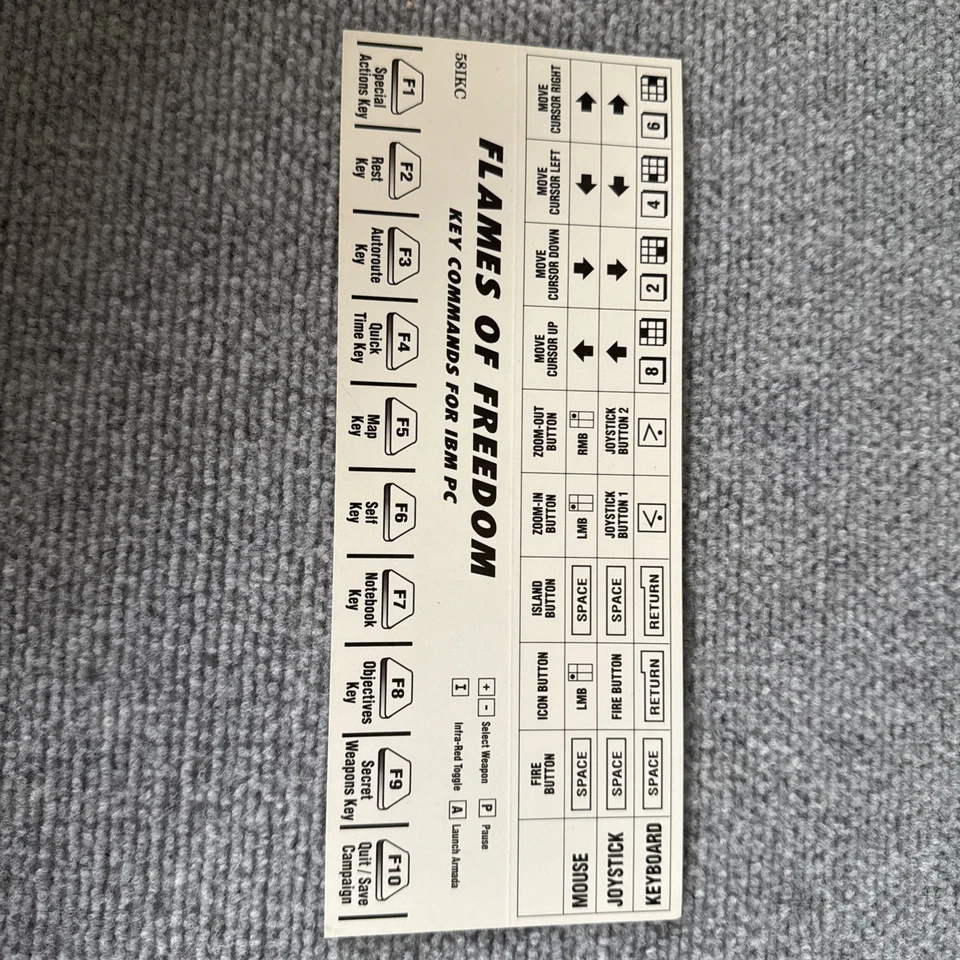 Flames Of Freedom IBM PC Big Box 5.25” Vtg Microplay Software Strategy Series - Image 4 of 4