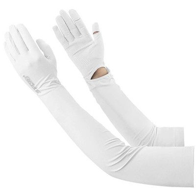 1 pair UV Protection Women's Driving Gloves - Full Finger Arm Sleeve Long