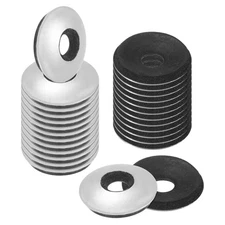 80-Pack Bonded Sealing Rubber Washers, #12 x 5/8"OD Neoprene Washer Gasket