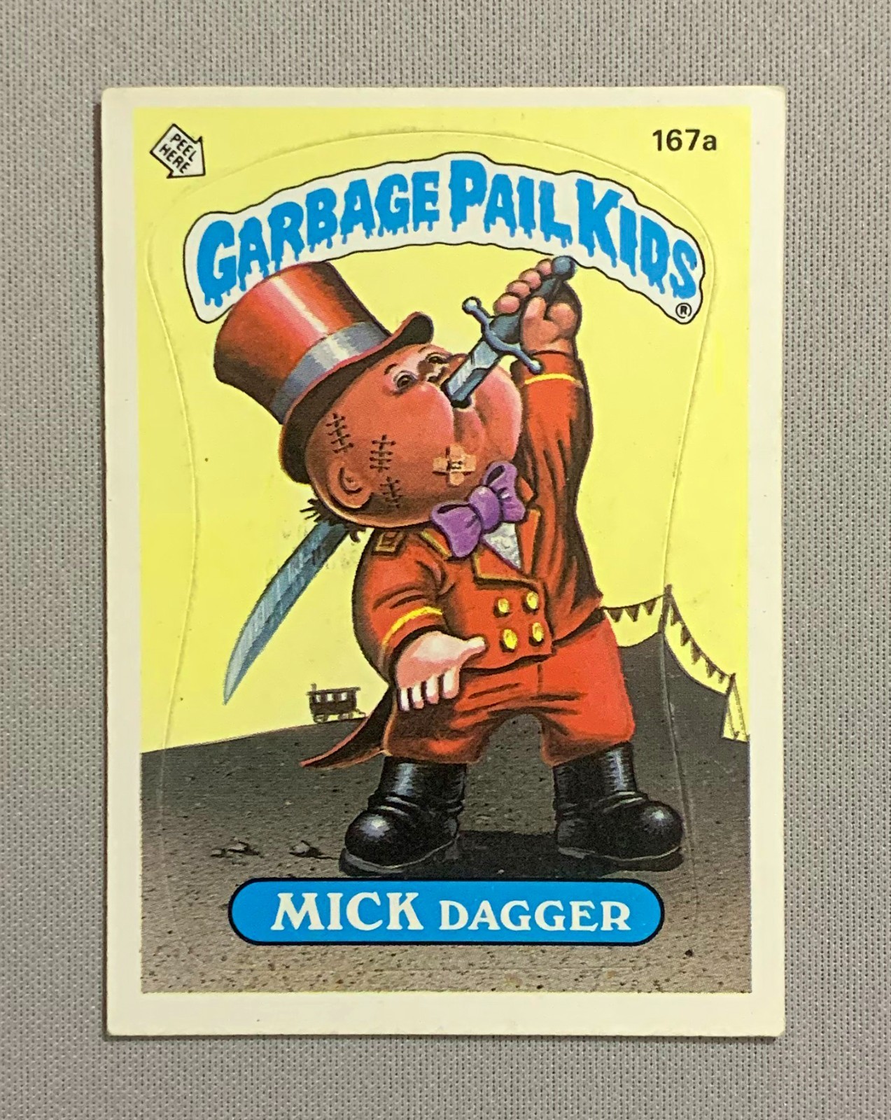 1986 Topps Garbage Pail Kids Series 5: Mick Dagger 167a