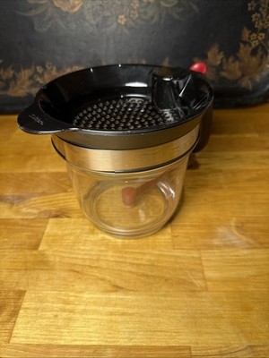 Cuisipro Deluxe Fat Separator Black Lid 4 Cup 32 Oz 