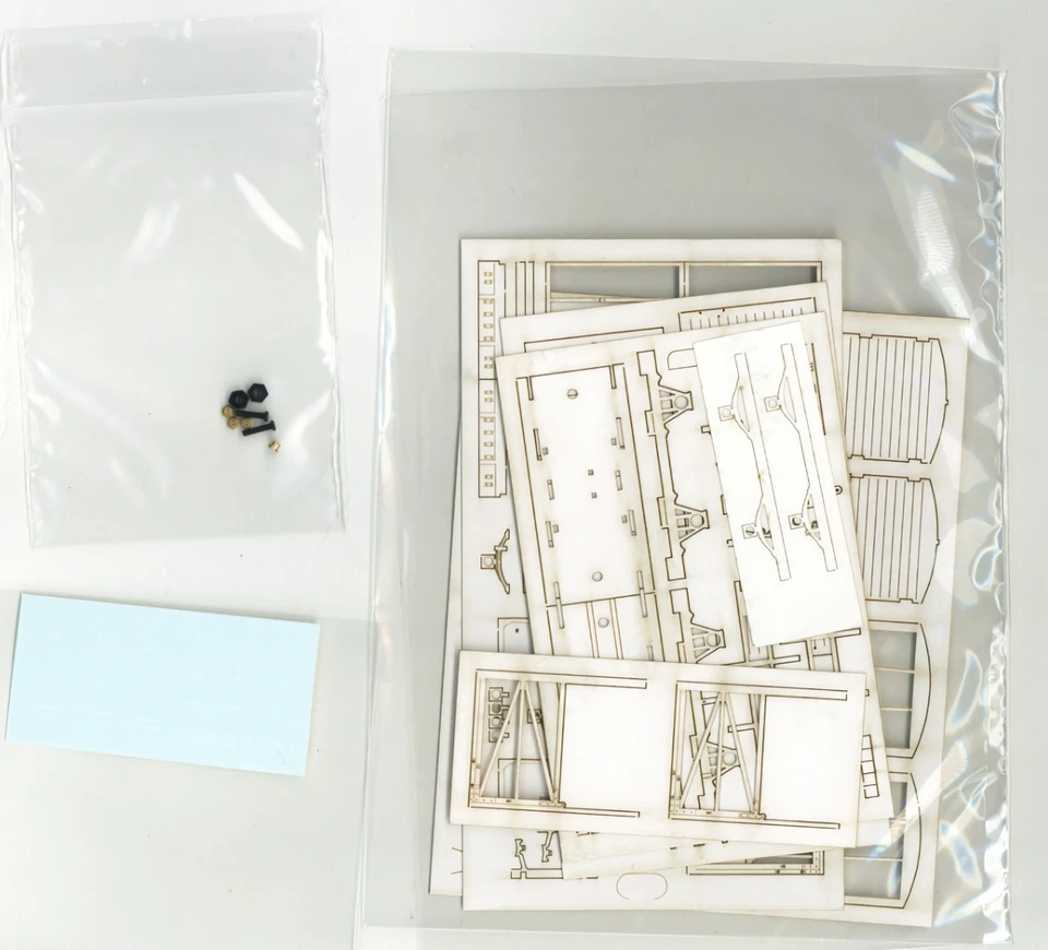 HOn30/HOe Scale Kubiki Railway Class Wa-12 Narrow Gauge Boxcar Kit H0e Van Wagon - Image 4 of 4