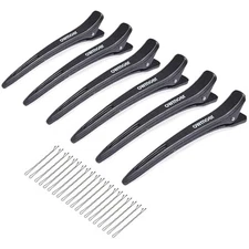 Hair Clips For Styling,With Anti Slip Teeth Duck Billed Hair Clips,6pcs 