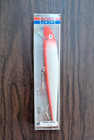 Large Rebel Fishing Lure S-4098 Sinking Minnow W/Box 7" Long, White & Red Color