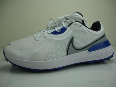Men's 11.5 Nike 2023 React Infinity Pro 2 DJ5593-104 White Game Royal Golf Shoes