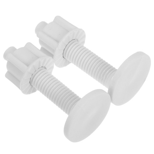 2pcs Toilet Seat Bolts Toilet Seat Hinge Plastic Bolts Toilet Seat Nuts UK - Picture 8 of 12