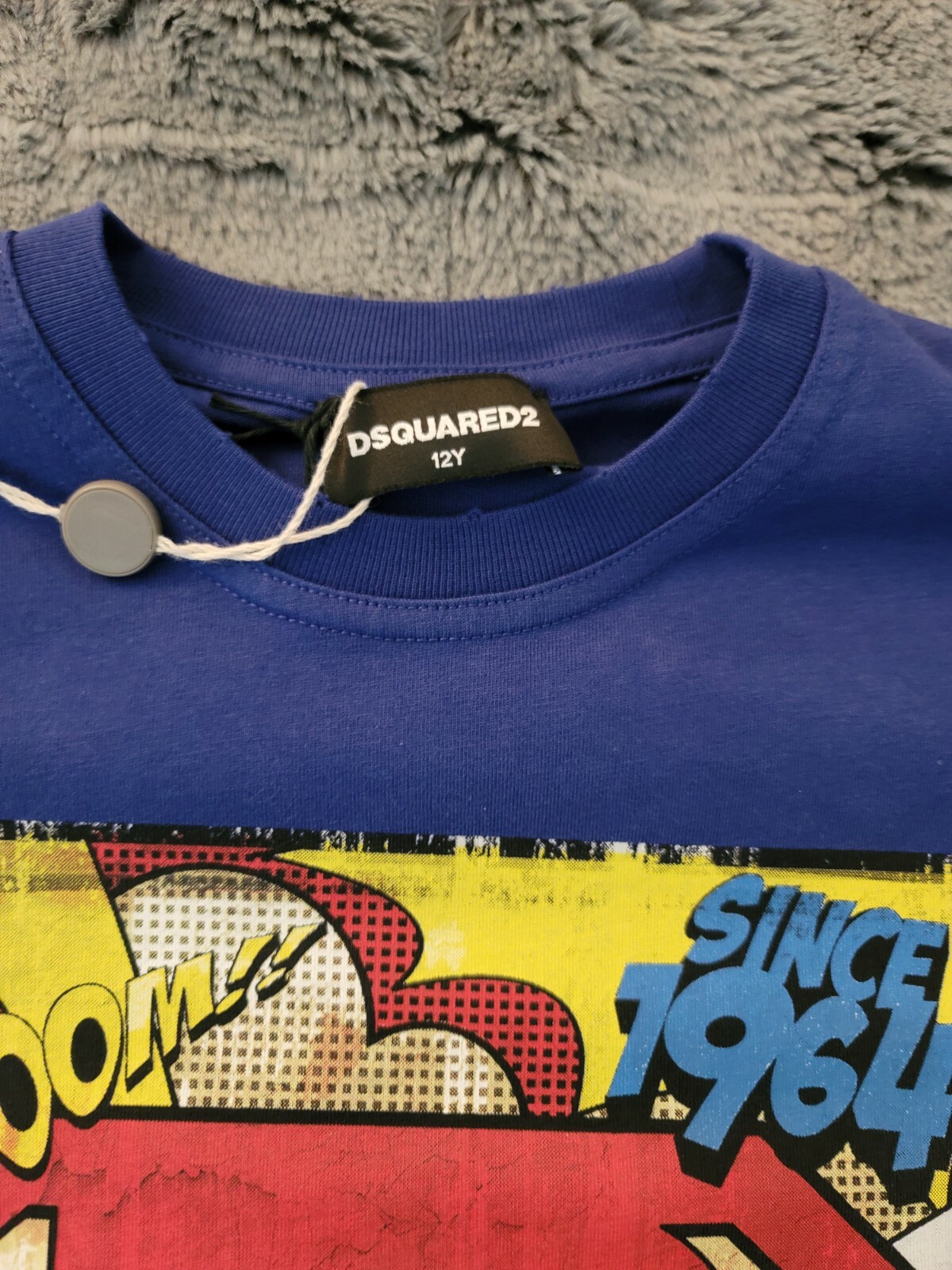DSquared "Superhero" T-shirt Blue Boy's size 12 image 2