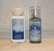 Bath  Body Works Frosted Coconut Snowball Body Lotion  Mist Travel Set
